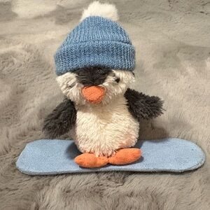 Jellycat Peanut Penguin Snowboarding